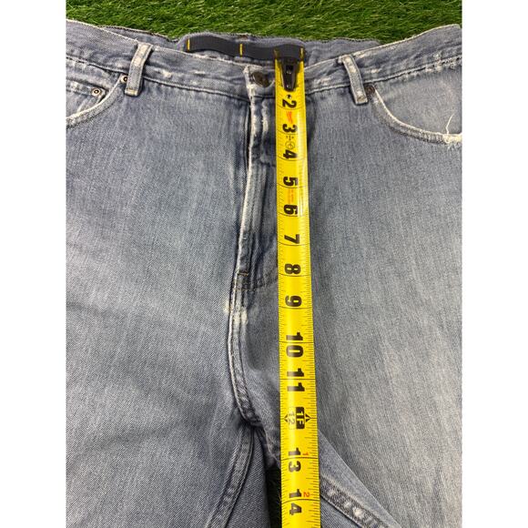 Nautica NS83 J-Class Jeans Men’s 34x30 Relaxed Fit Light Wash Denim Frayed Hem - Picture 9 of 13